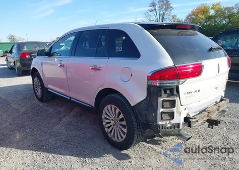2011 Lincoln Mkx z USA, uszkodzony, nr VIN 2LMDJ8JK7BBJ28251